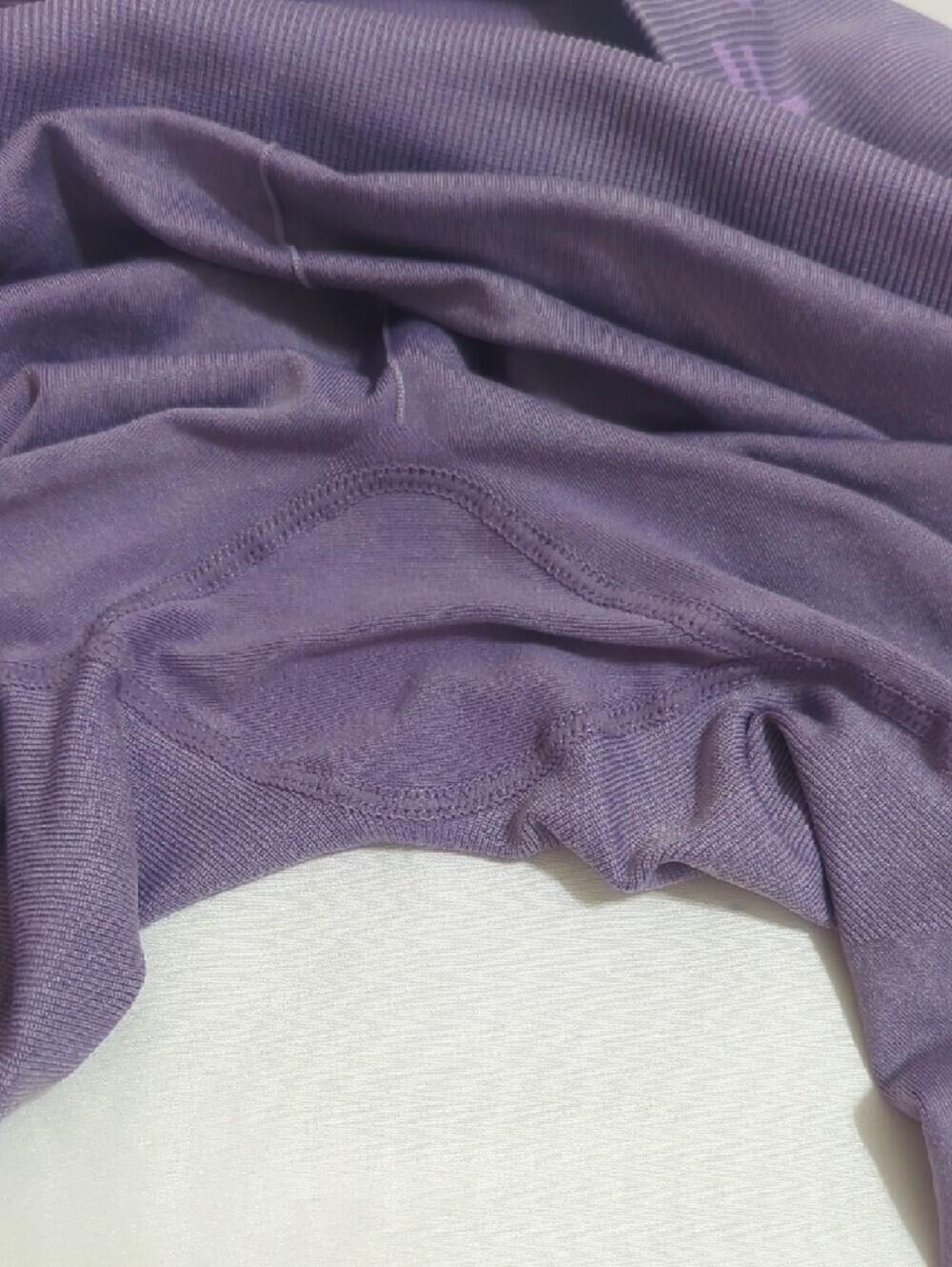 Fabletics Sync Seamless High-Waisted 7/8 Legging, Color Washed Violetta Size M - Picture 9 of 16